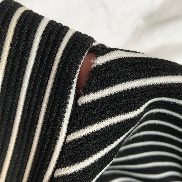 black and white striped top - Picture 3 of 3